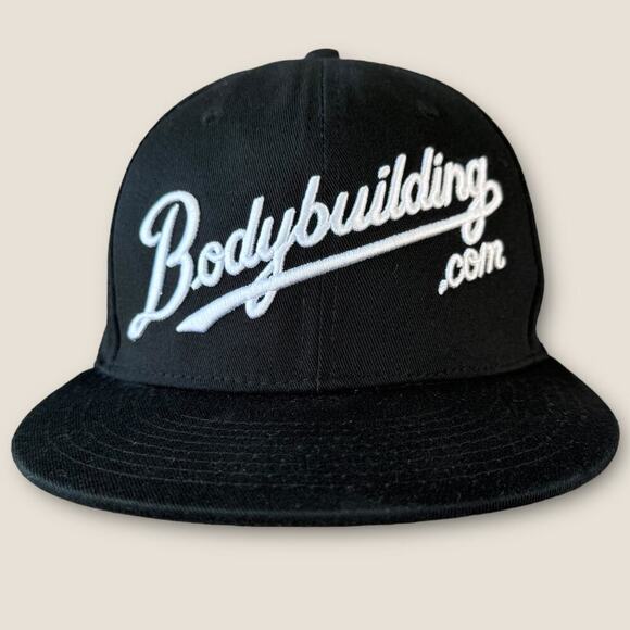 Bodybuilding.com Baseball Cap Hat Cellucor Adjust Snapback Men One Side Black - Picture 1 of 10